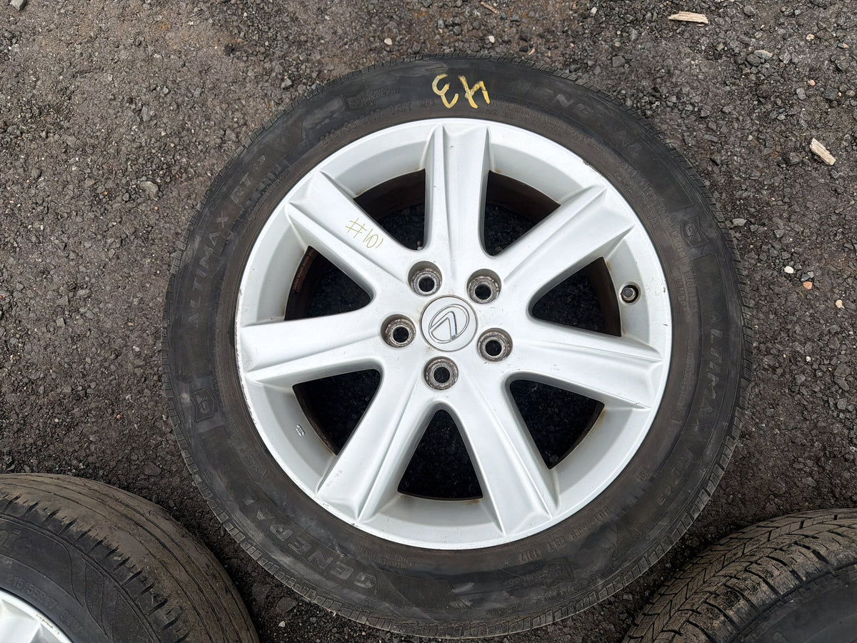 2007-2011 Lexus ES350 Silver Alloy Tire Wheel Rim Set of 4 215/55R17 94V OEM