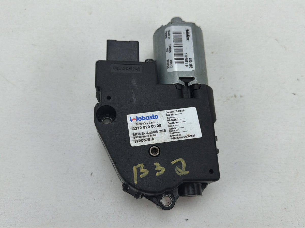 2010-2014 Mercedes-Benz E-Class- Electric Sunroof Shade Motor A2128200008 OEM