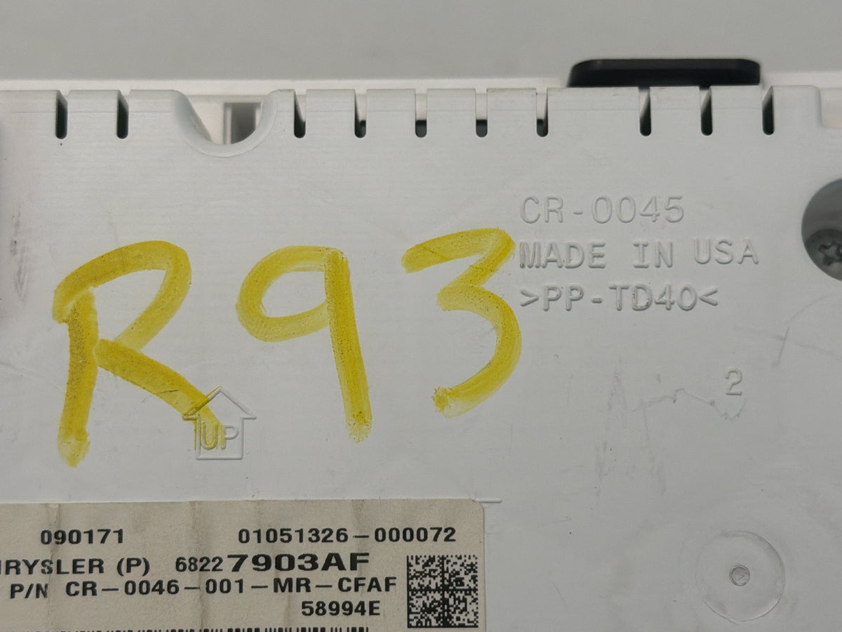 2017-2019 Chrysler Pacifica Speedometer Instrument Gauge Cluster 68227903AF OEM
