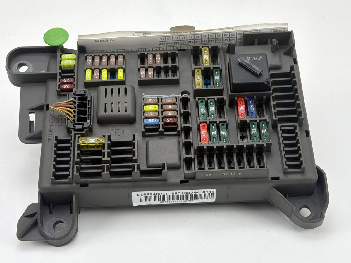 2007-2013 BMW X5 Rear Power Distribution Fuse Relay Box Module 518954021A OEM