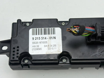 2010-2013 BMW X5 Front Dash Climate Control Temperature Switch Panel 9215514 OEM