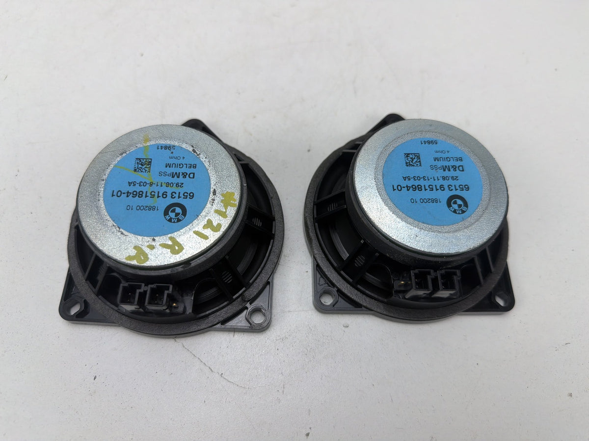 2007-2013 BMW X5 Right Rear Door Midrange Speakers Audio Pair 65139151864 OEM