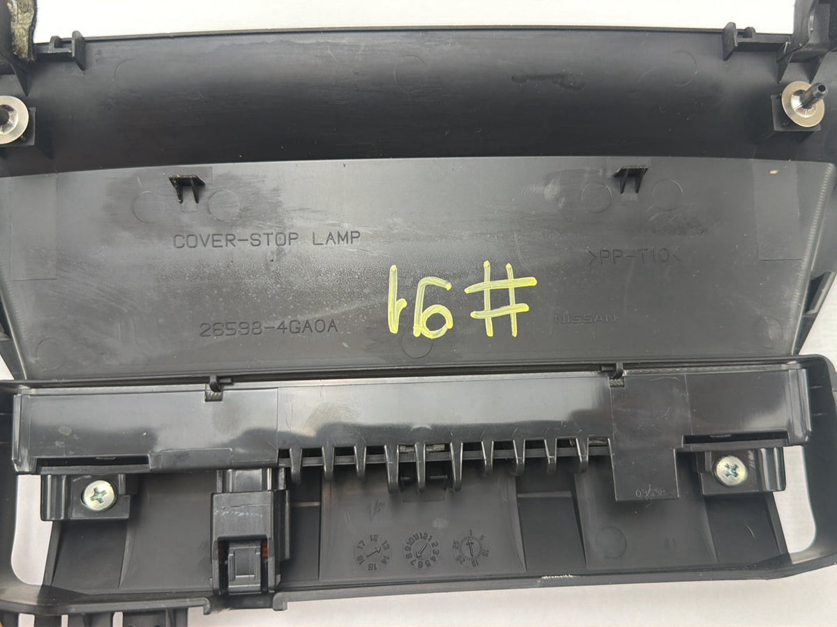2014-2020 Infiniti Q50 V37 High Mounted Stop Lamp Cover Trim 26598-4GA0A OEM