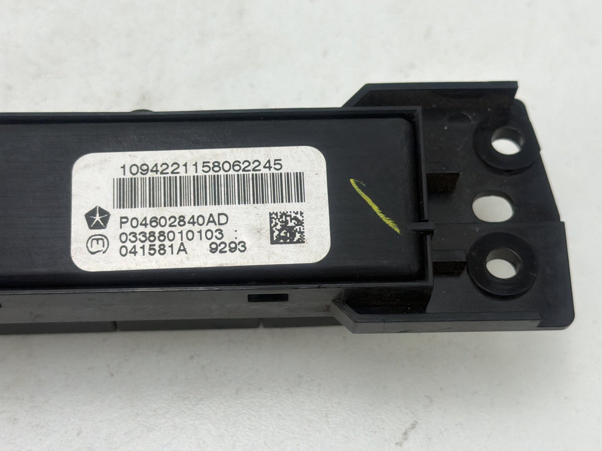 2008-2010 Jeep Grand Cherokee Seat Heated Control Switch P04602840AD OEM