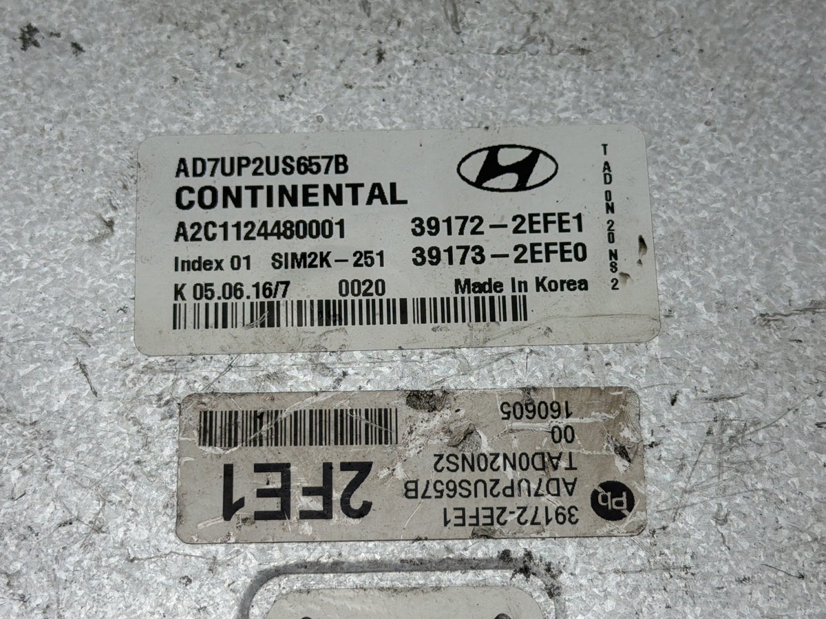 2017-2018 Hyundai Elantra Engine Control Module ECU Computer 39172-2EFE1 OEM