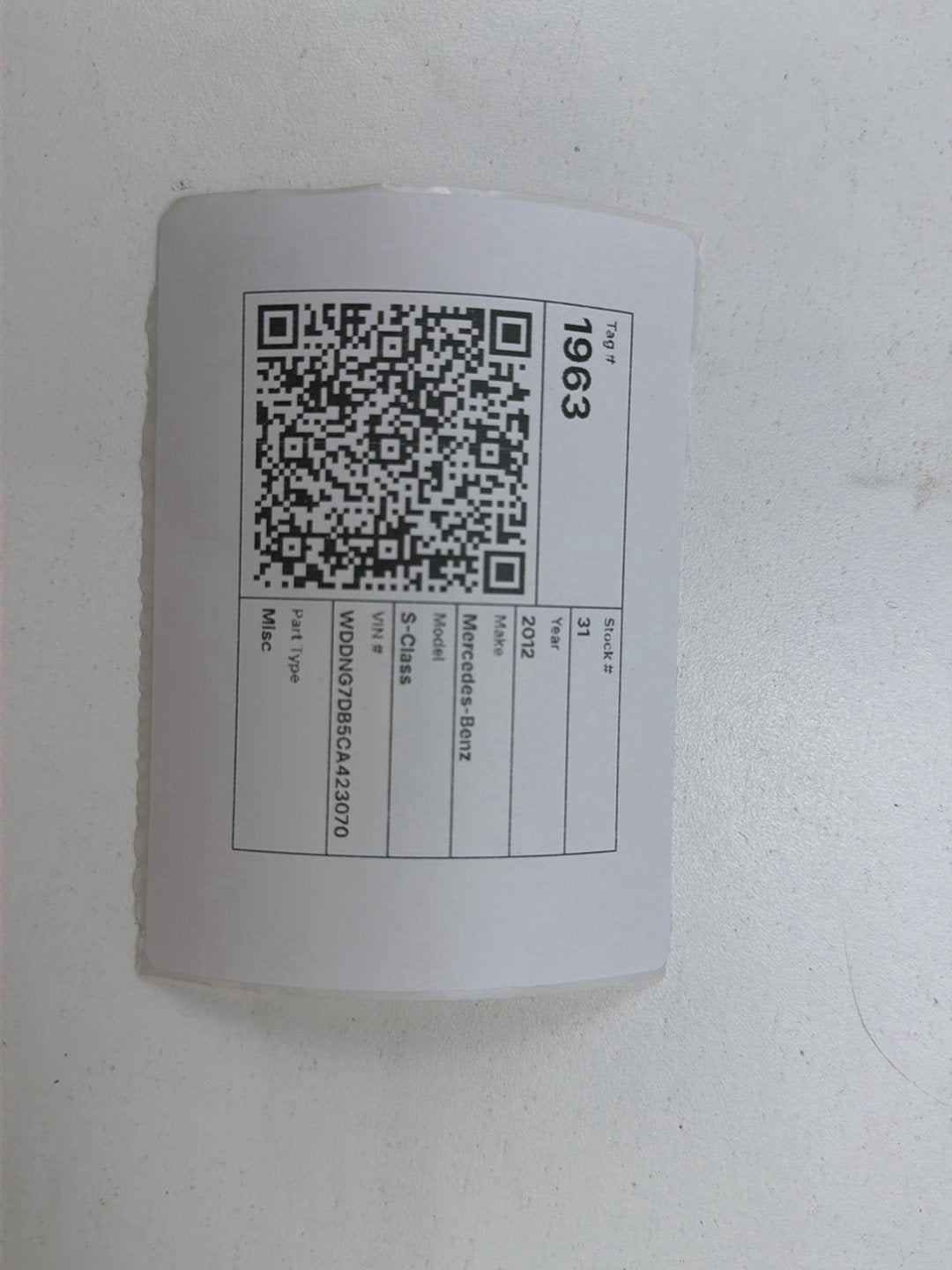 2007-2013 Mercedes-Benz S-Class 550 W221 Battery PN: N000000004039 OEM