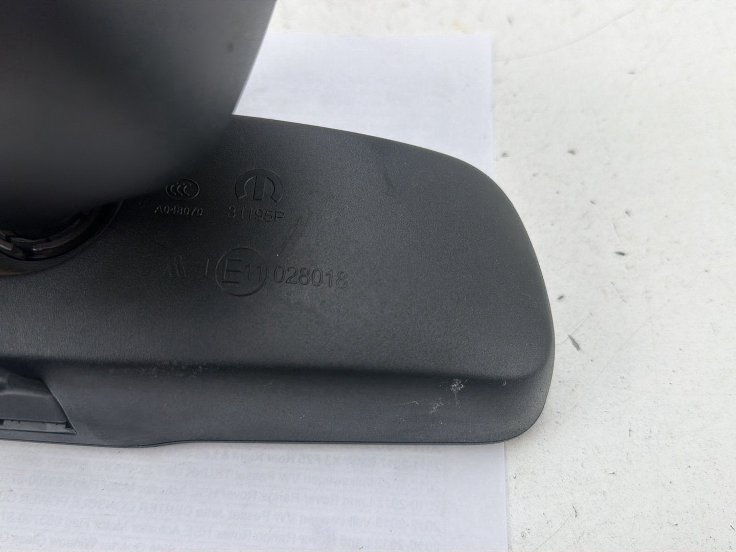 2013-2018 Ram 1500 Interior Rear View Mirror Glass Assembly E11028018 OEM