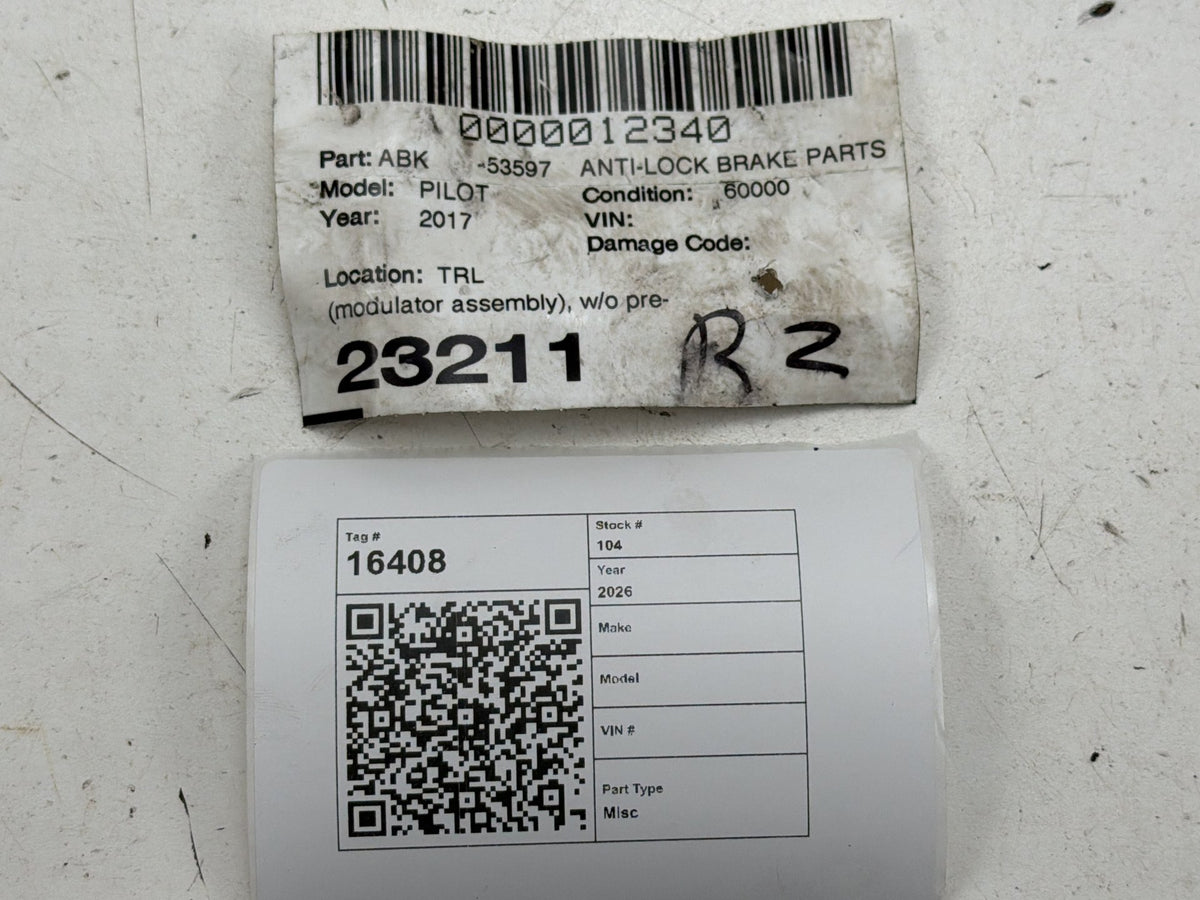 2016-2018 Honda Pilot Anti-Lock Brake Pump Control Module 57110-TG7-A240-M1 OEM