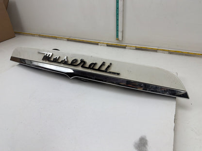 2014-2017 Maserati Ghibli Trunk Lid License Plate Light Moulding w/ Camera OEM