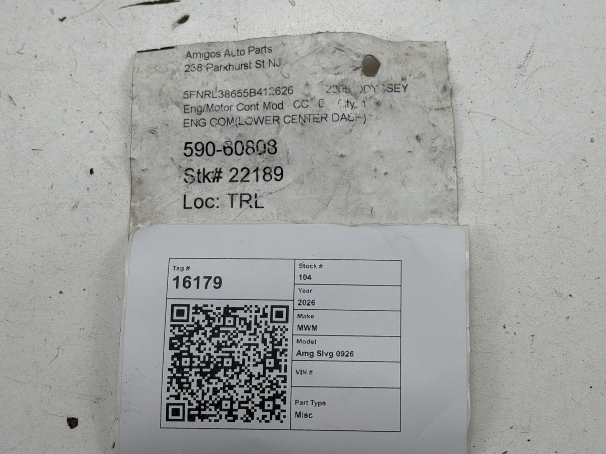 2005-2006 Honda Odyssey Engine Computer/ ECU Control Module 37820-RGM-A61 OEM
