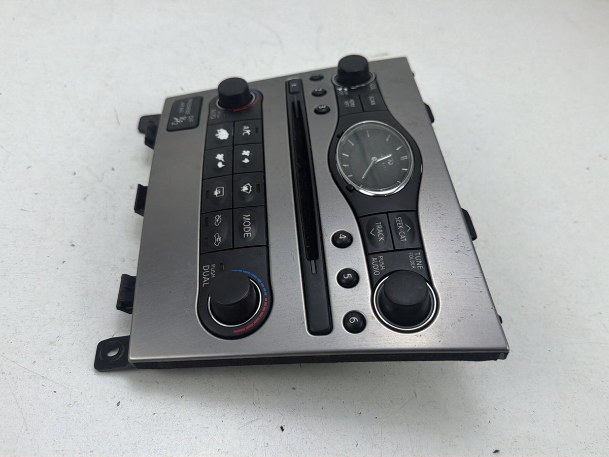 2008-2013 Infiniti G37 Climate Control & Sound Radio Control Panel OEM