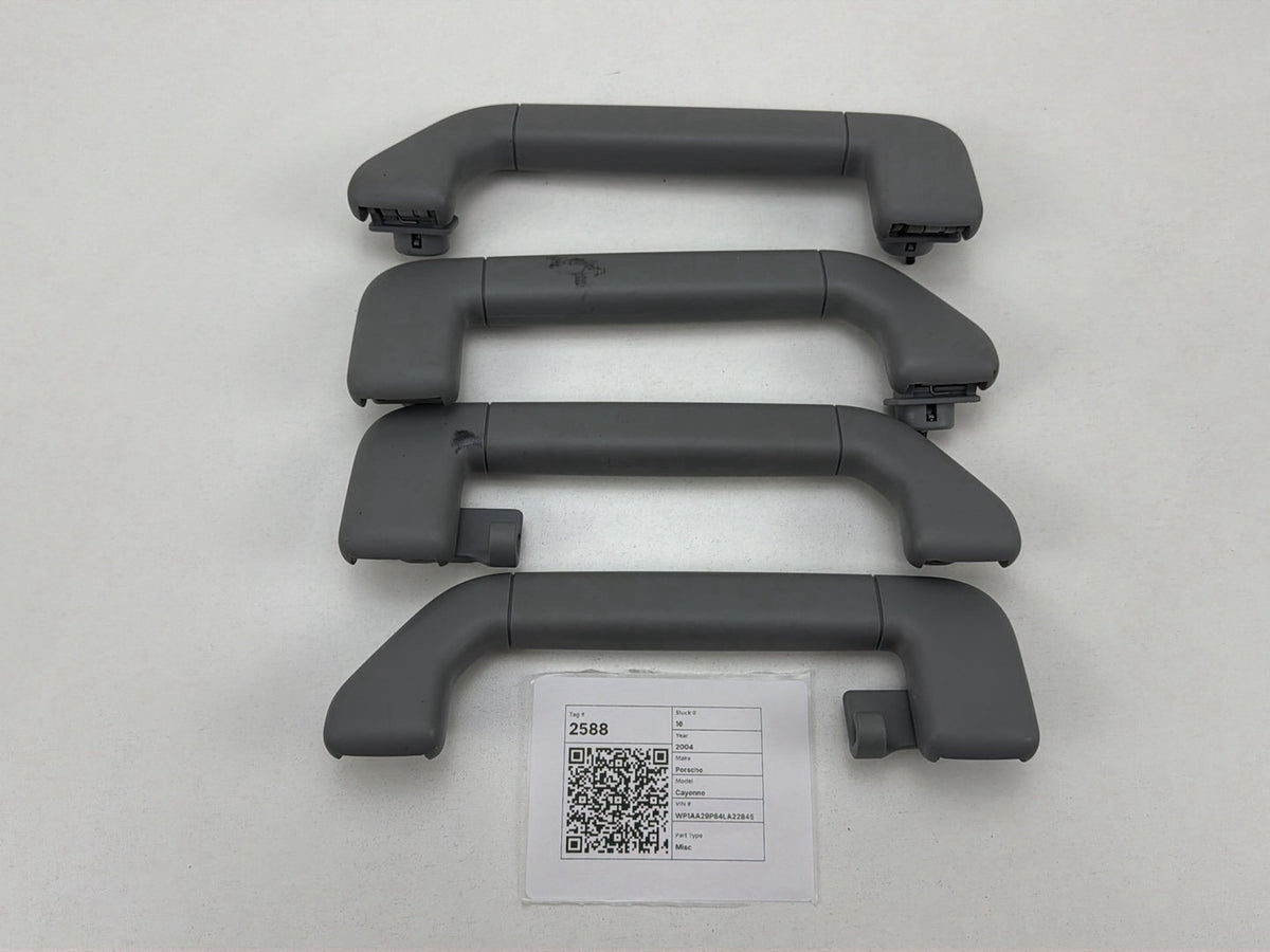 2003-2006 Porsche Cayenne Interior Roof Grab Handle Set of 4 7L0857607A OEM