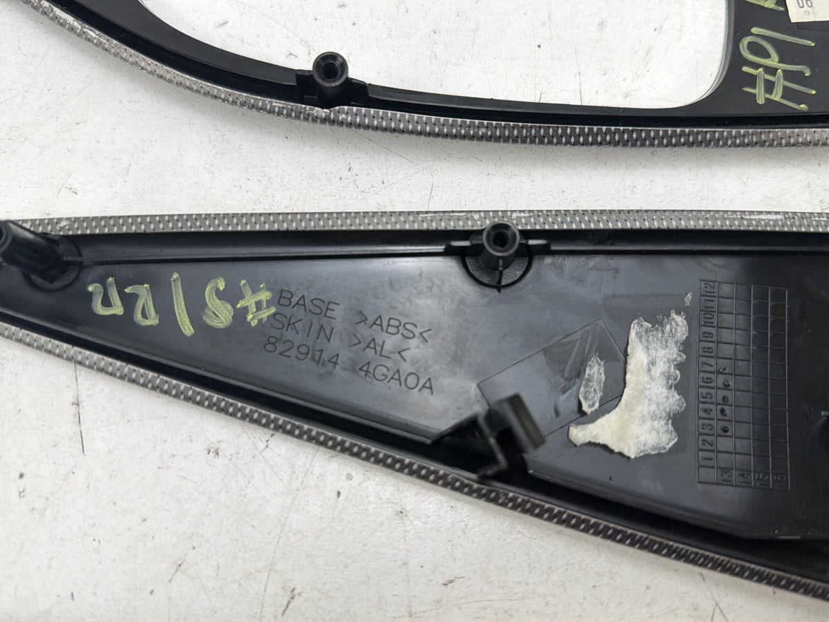 2014-2020 Infiniti Q50 V37 Interior Door Handle Trim Cover Bezel Panel 4 Pcs OEM