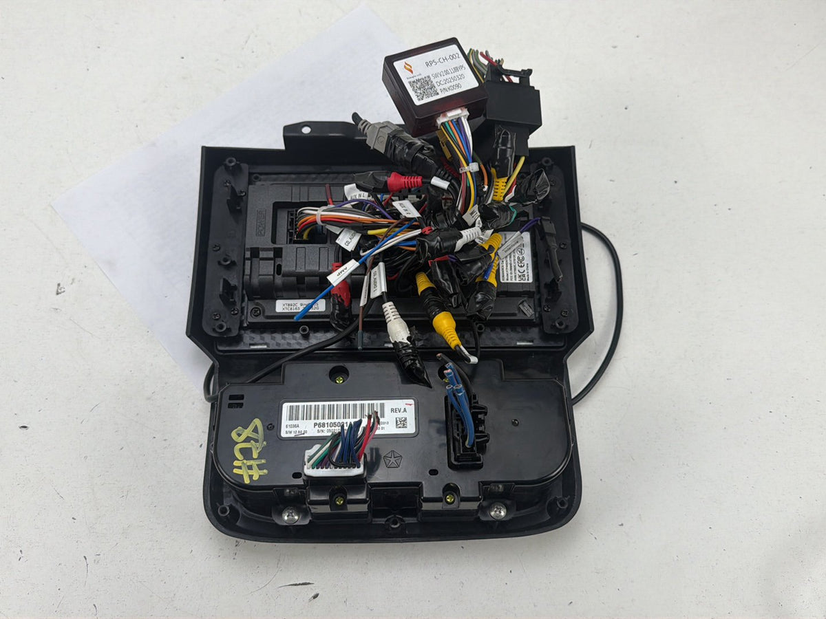 2013-2018 Ram 1500 Dash Bezel Trim With Android Screen Radio Climate Control OEM