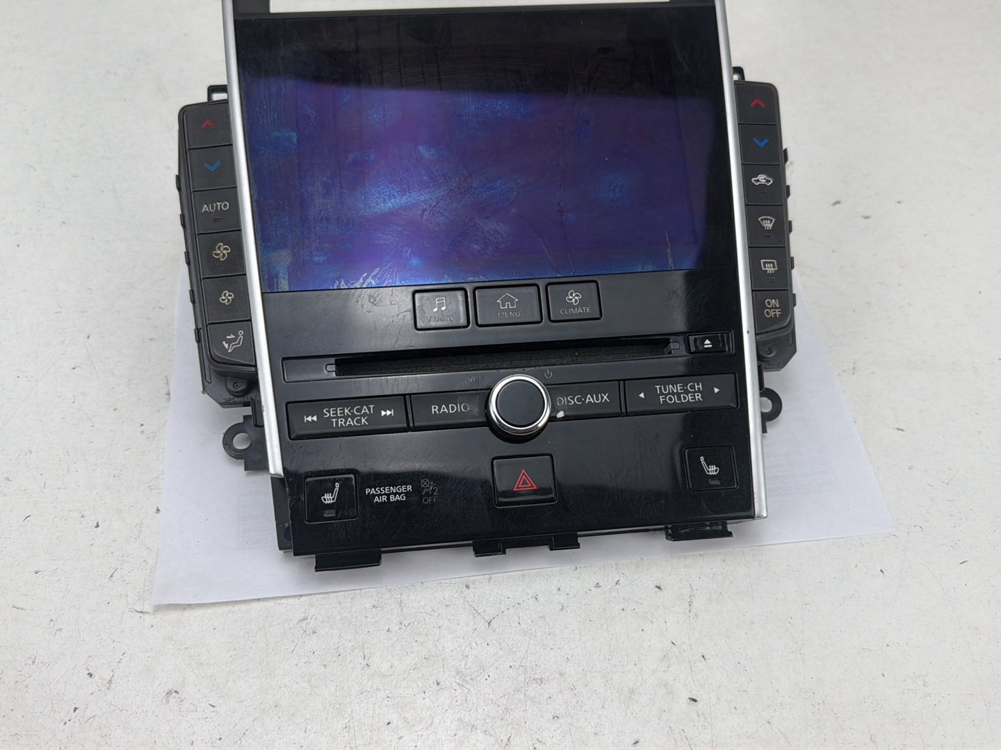 2014-2020 Infiniti Q50 V37 Center Radio Climate Control Display Screen Panel OEM