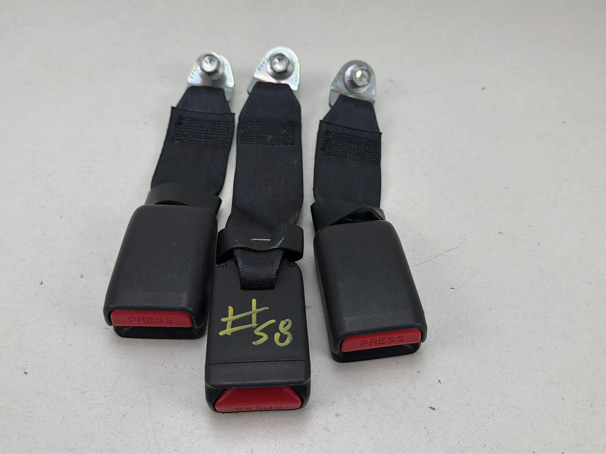 2013-2019 Nissan Sentra Rear Left Right Center Seat Belt Buckle Set of 3 OEM