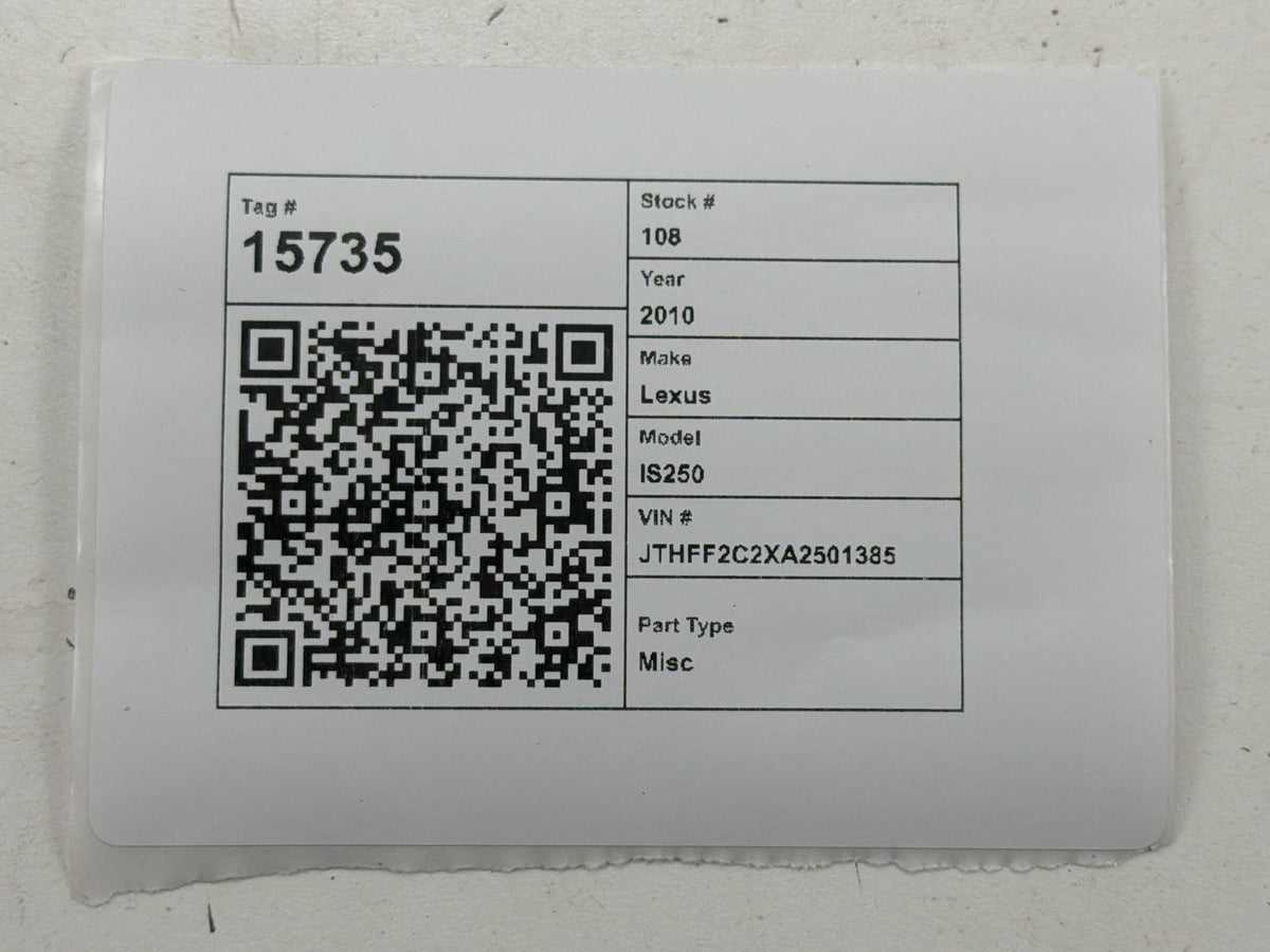 2009-2011 Lexus IS250 Multimedia Interface Computer Module 861A0-53010 OEM