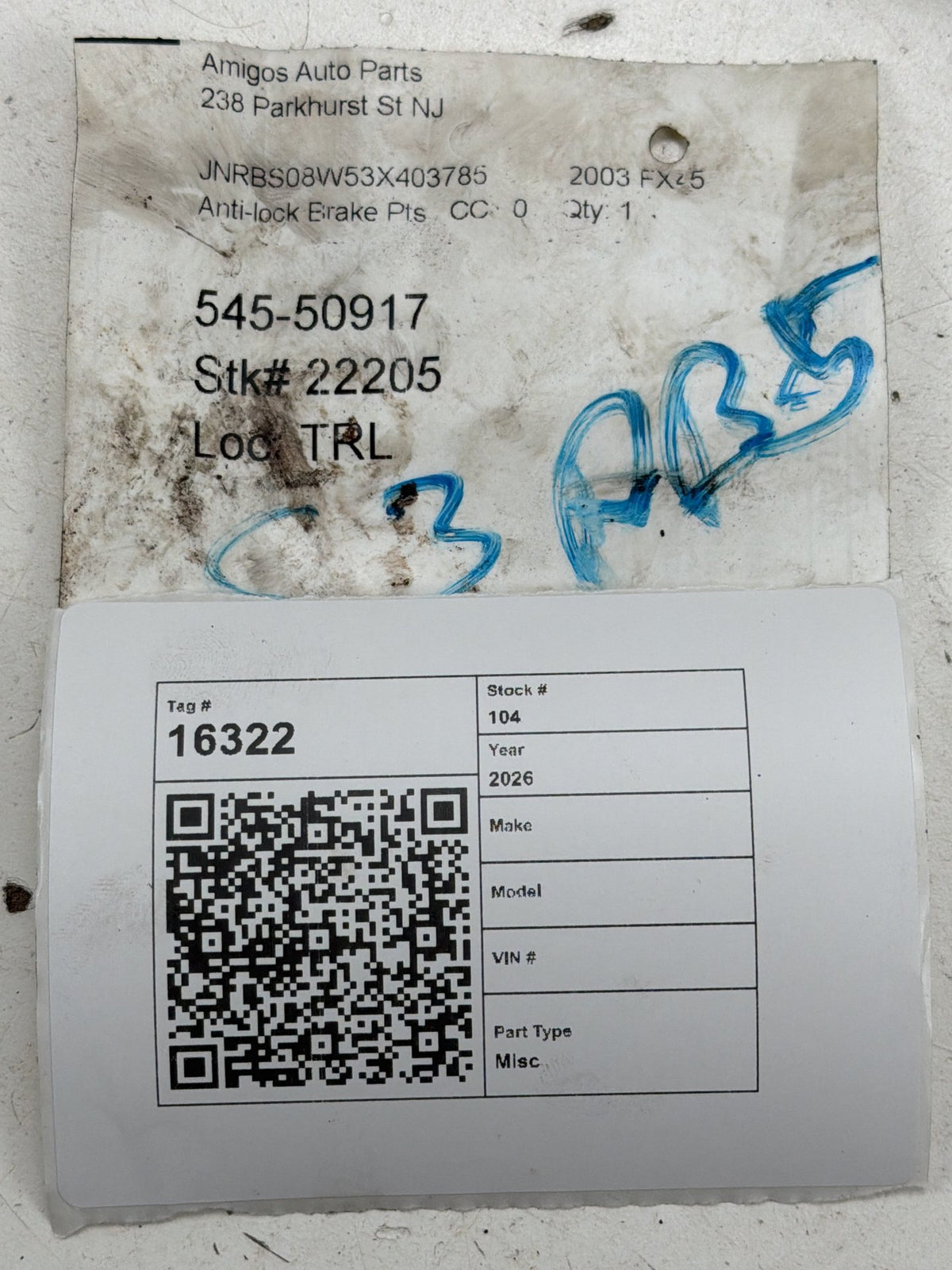 2003-2005 Infiniti FX35 ABS Anti-Lock Brake Pump Control Module 47660-CG084 OEM