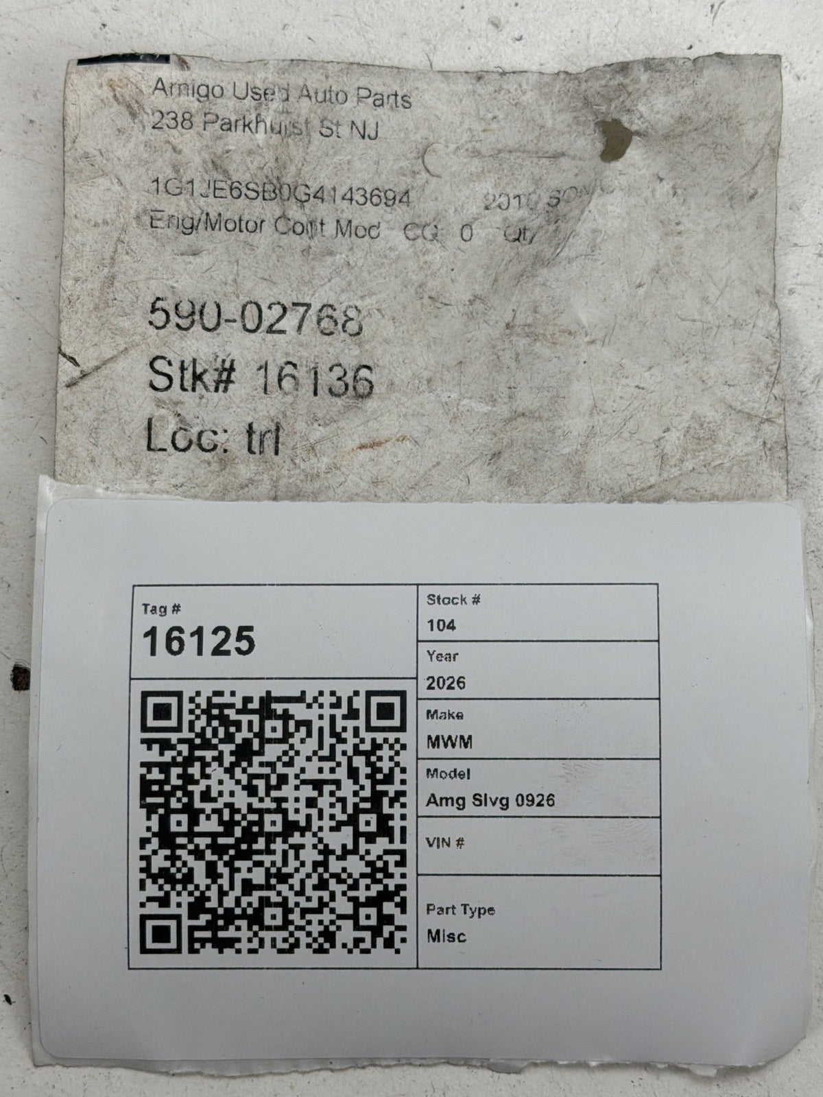 2012-2016 Chevrolet Sonic Engine Computer/ ECU Module 12668866 OEM