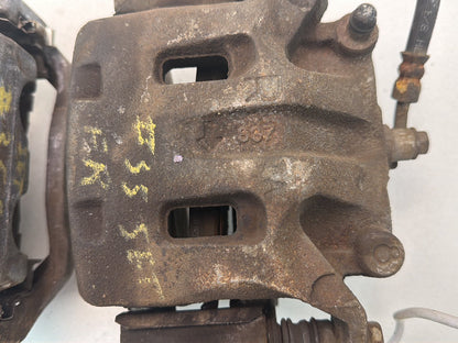 2009-2013 Infiniti G37 Front Dual Piston Brake Calipers w/ Brackets Pair OEM