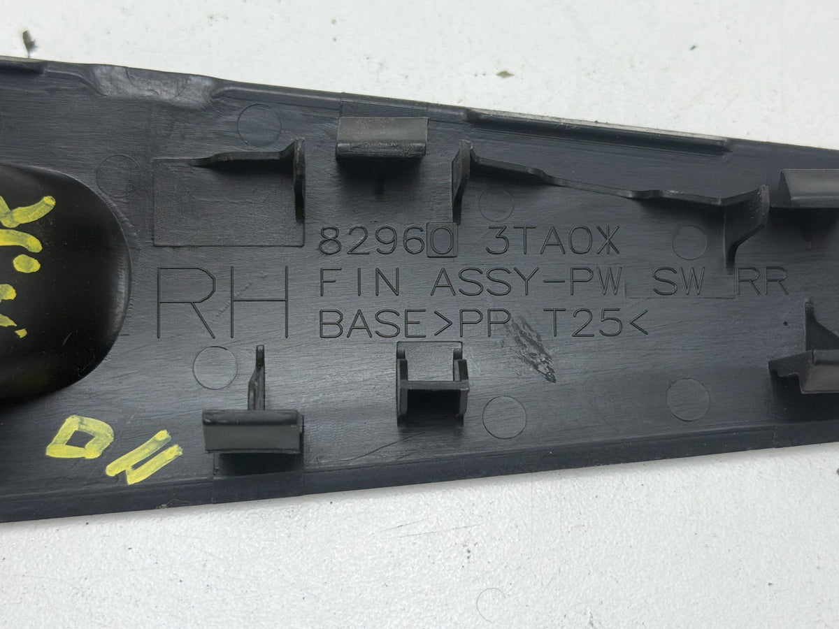 2013-2018 Nissan Altima - Rear Right Side Door Window Switch 82960-3TA0X OEM